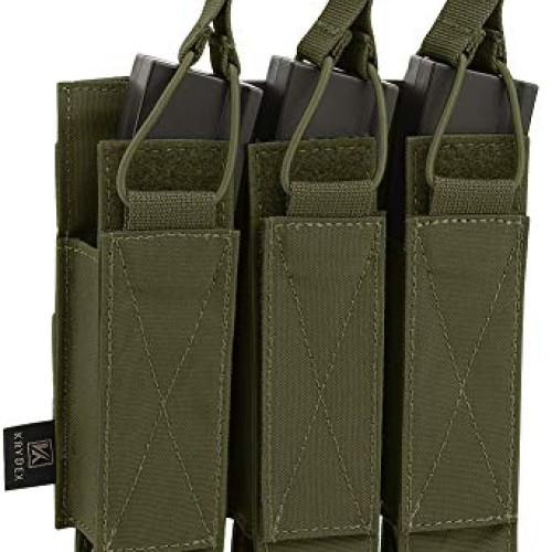 KRYDEX Open Top Triple MP7 MP5 MP9 Magazine Pouches Molle Ranger ...
