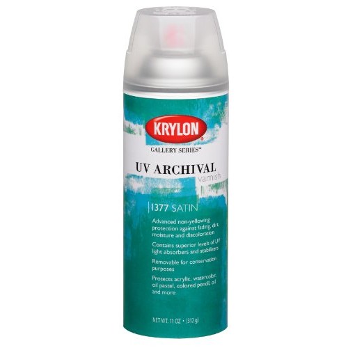 Krylon K01377000 Gallery Series UV Archival Varnish Aerosol Spray,...