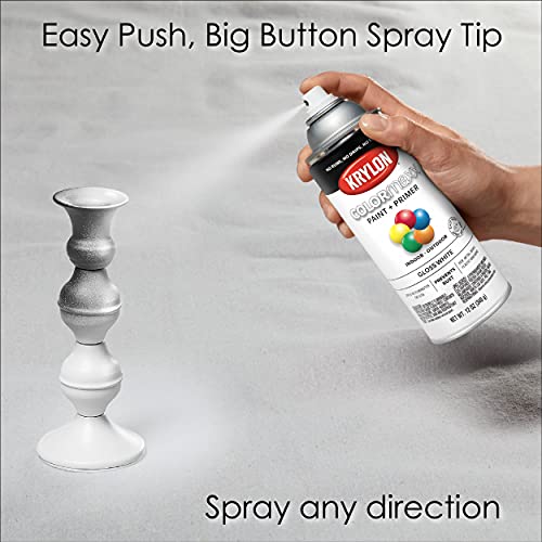 Krylon K05545007 COLORmaxx Spray Paint and Primer for Indoor/Outdo...