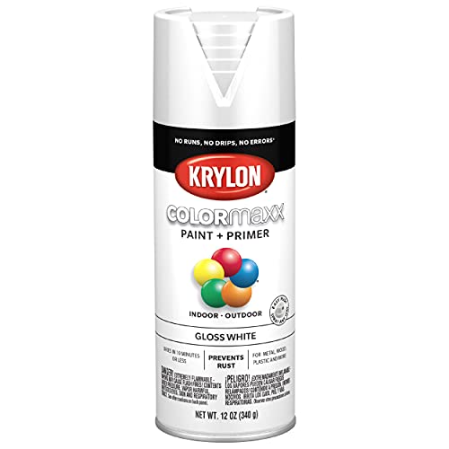 Krylon K05545007 COLORmaxx Spray Paint and Primer for Indoor/Outdo...