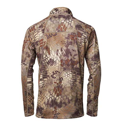 Kryptek Cronos 1/2 Zip Camo Hunting Sweater Fleece Collection, H...