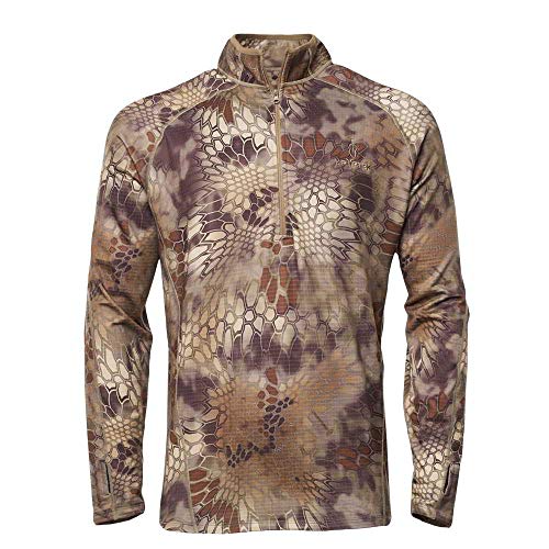 Kryptek Cronos 1/2 Zip Camo Hunting Sweater Fleece Collection, H...