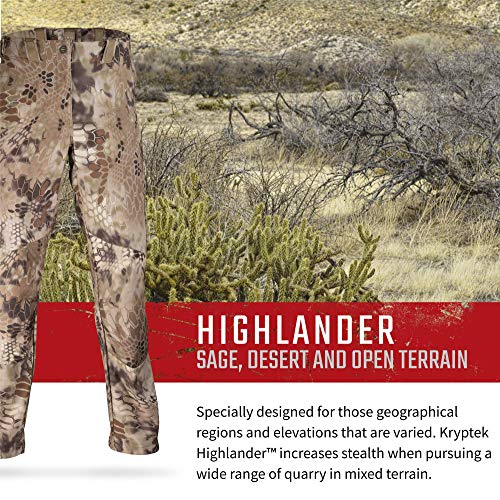 Kryptek Hunting Clothing - ALAIOS Pant, Stretch, Reinforced and Pa...