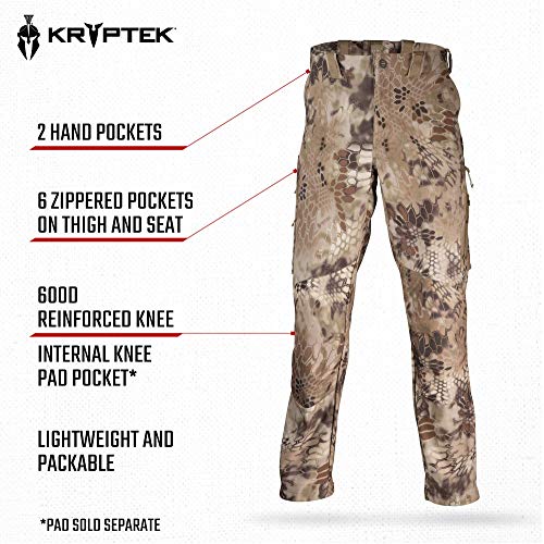 Kryptek Hunting Clothing - ALAIOS Pant, Stretch, Reinforced and Pa...
