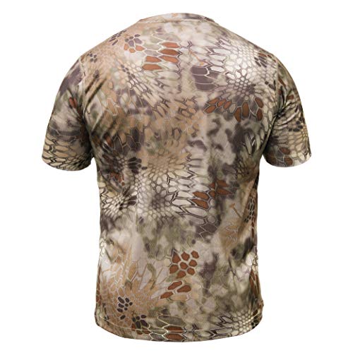 Kryptek Hyperion SS Crew with Logo - Short Sleeve Camo Hunting & F...