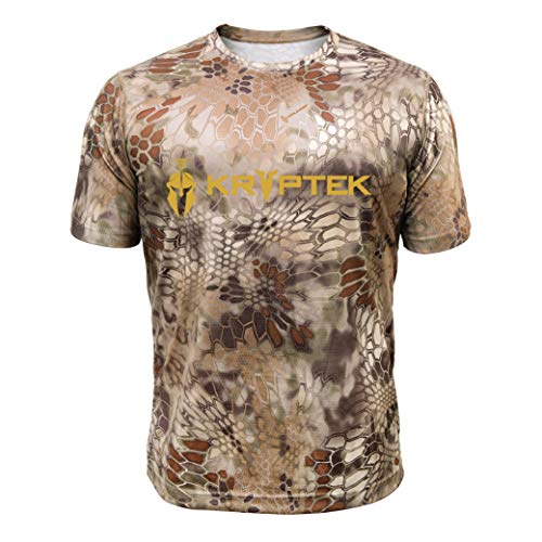 Kryptek Hyperion SS Crew with Logo - Short Sleeve Camo Hunting & F...