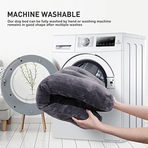 Dog Crate Bed Washable Dog Beds for Large Dogs Deluxe Thick Flanne...
