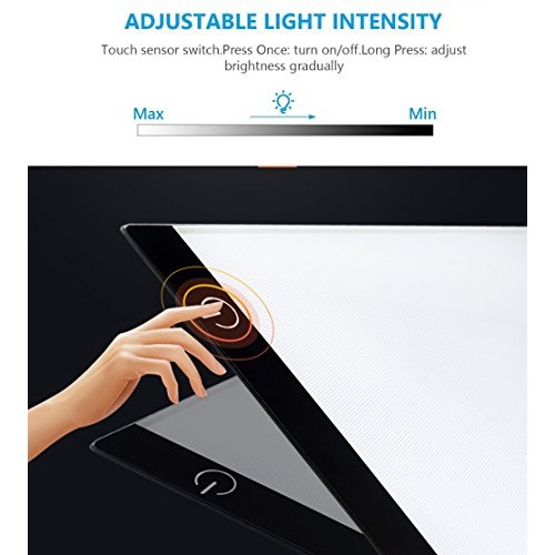 A4 LED Light Box Tracer USB Power Adjustable LED Light Tablet Boar...