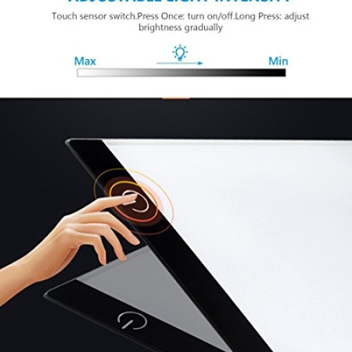 A4 LED Light Box Tracer USB Power Adjustable LED Light Tablet Boar...