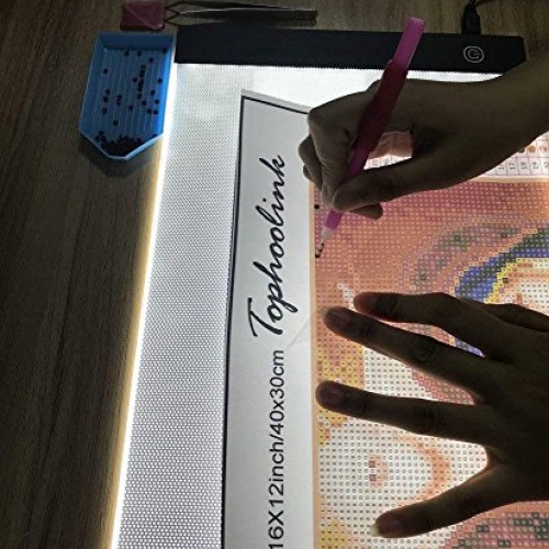 A4 LED Light Box Tracer USB Power Adjustable LED Light Tablet Boar...