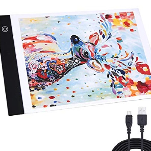 A4 LED Light Box Tracer USB Power Adjustable LED Light Tablet Boar...