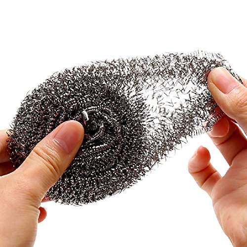 6 Pack Stainless Steel Sponges, Scrubbing Scouring Pad, Steel Wool...