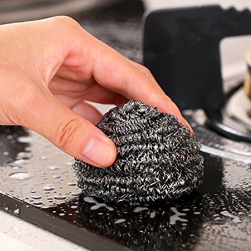 6 Pack Stainless Steel Sponges, Scrubbing Scouring Pad, Steel Wool...