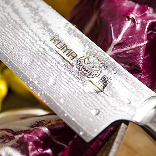 KUMA Professional Damascus Steel Knife & Chef Knife Pro Bolster Ed...