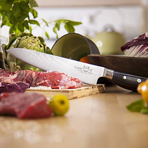 KUMA Professional Damascus Steel Knife & Chef Knife Pro Bolster Ed...