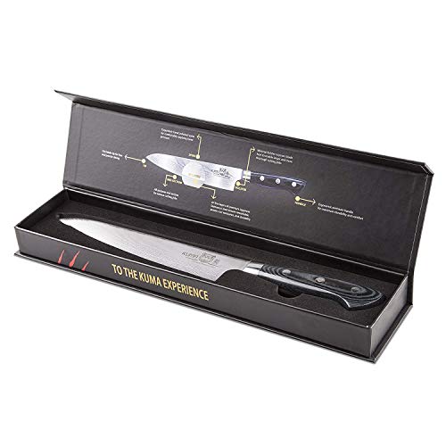 KUMA Professional Damascus Steel Knife & Chef Knife Pro Bolster Ed...
