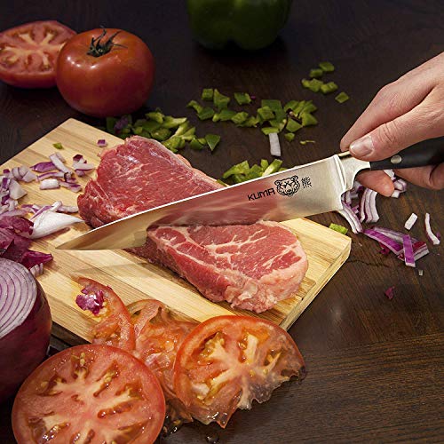 KUMA Professional Damascus Steel Knife & Chef Knife Pro Bolster Ed...