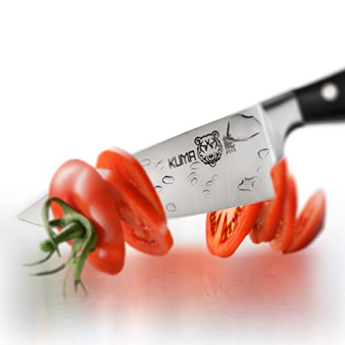 KUMA Professional Damascus Steel Knife & Chef Knife Pro Bolster Ed...