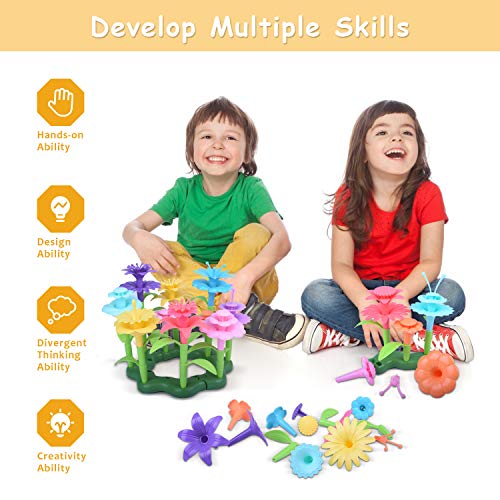 kuman Flower Garden Building Toys, 152 Pcs Creative DIY ducational...