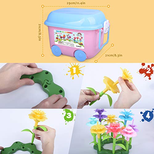 kuman Flower Garden Building Toys, 152 Pcs Creative DIY ducational...