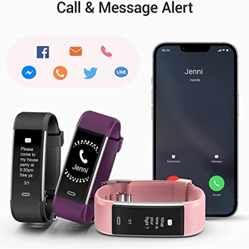 Kummel Fitness Tracker with Heart Rate Monitor, Waterproof Activit...