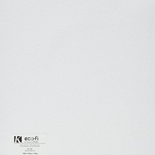 Rainbow Classic Felt 9X12-White 24 per pack