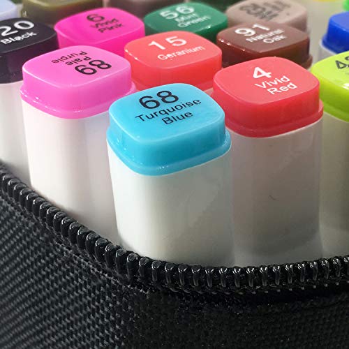 Fabric Markers Pens Permanent 30 Colors, Dual Tip Fabric Paint Art...