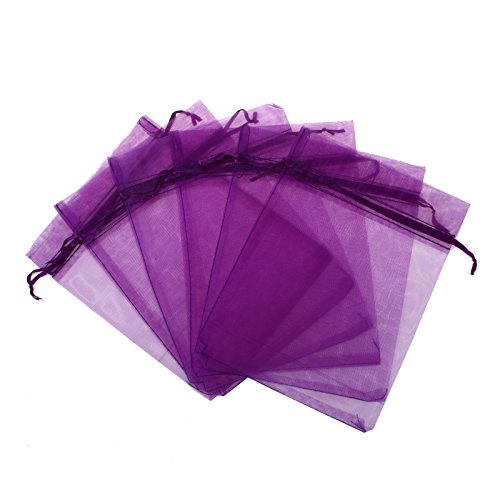 KUPOO Pack of 50PCS 8x12 Inch Organza Drawstring Gift Bag Pouch Wr...