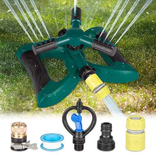 Kupton Lawn Sprinkler System, 360° Rotating Adjustable Sprinkler H...
