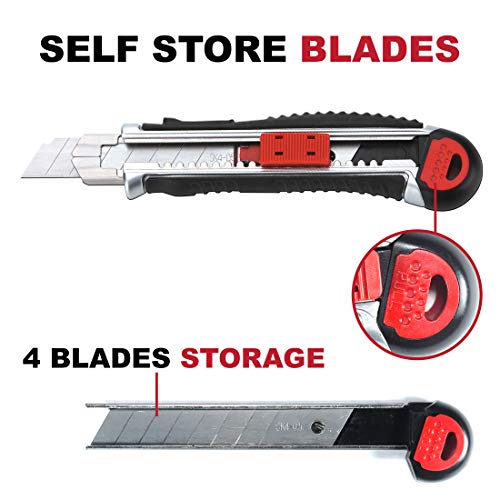 Retractable Box Cutter Utility Knife KUTIR - Easy SELF Loading Zin...