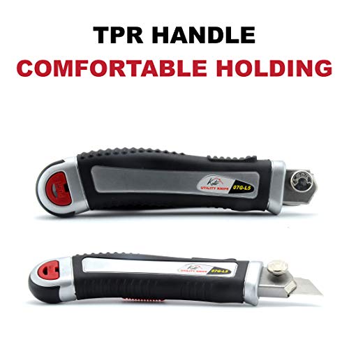 Retractable Box Cutter Utility Knife KUTIR - Easy SELF Loading Zin...