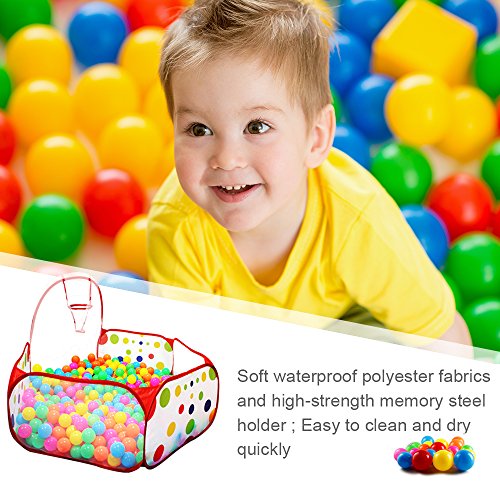 KUUQA Ball Pit Play Tent with Basketball Hoop for Kids Toddlers Ou...