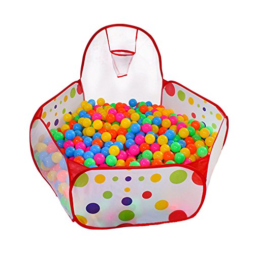 KUUQA Ball Pit Play Tent with Basketball Hoop for Kids Toddlers Ou...