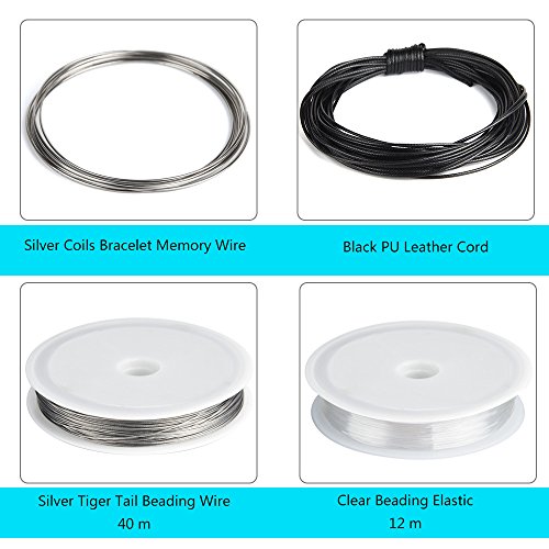 KUUQA Jewelry Making Kit Jewelry Findings Starter Kit Jewelry Bead...