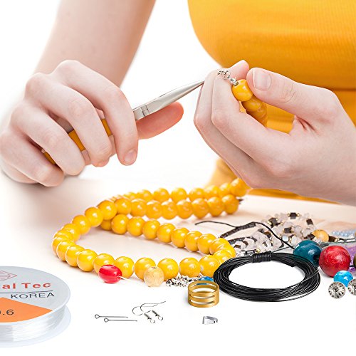 KUUQA Jewelry Making Kit Jewelry Findings Starter Kit Jewelry Bead...