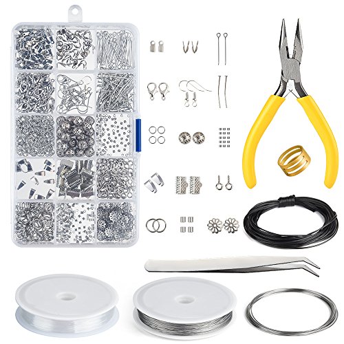 KUUQA Jewelry Making Kit Jewelry Findings Starter Kit Jewelry Bead...