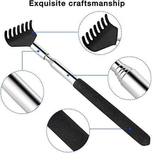 Kuvvfe 2 Pack Portable Extendable Back Scratcher, Stainless Steel ...