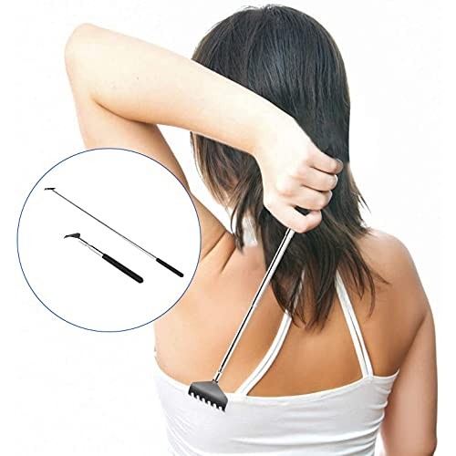Kuvvfe 2 Pack Portable Extendable Back Scratcher, Stainless Steel ...