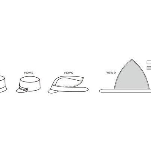 Kwik Sew K3481 Hats Sewing Pattern, Size S-M-L
