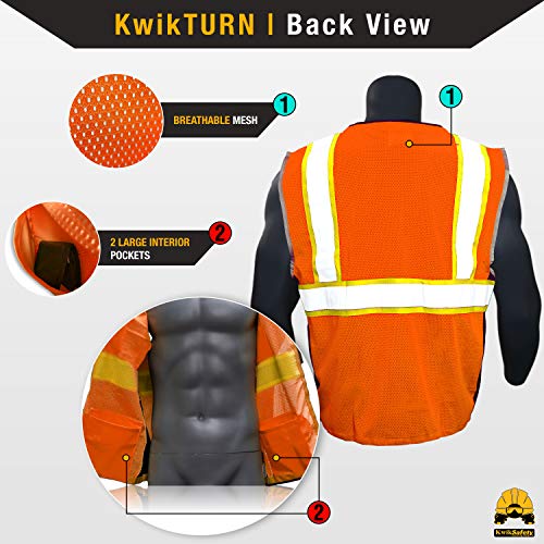 KwikSafety Charlotte, NC BIG KAHUNA 11 Pockets ANSI Class 2 OS...