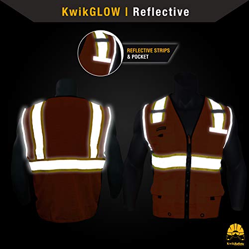 KwikSafety Charlotte, NC BIG KAHUNA 11 Pockets ANSI Class 2 OS...