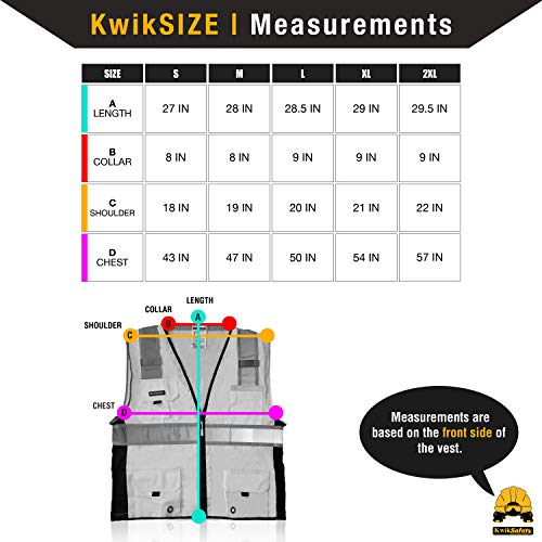 KwikSafety Charlotte, NC BIG KAHUNA 11 Pockets ANSI Class 2 OS...