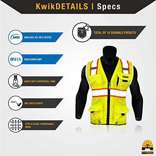 KwikSafety Charlotte, NC CLASSIC 10 Pockets Class 2 ANSI High ...