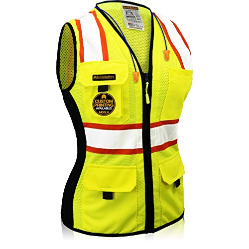 KwikSafety Charlotte, NC FIRST LADY Safety Vest for Women Solid...