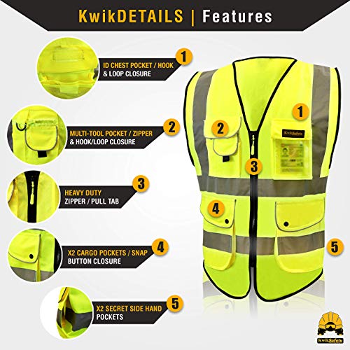 KwikSafety Charlotte, NC SUPERIOR 9 Pockets Class 2 ANSI High ...