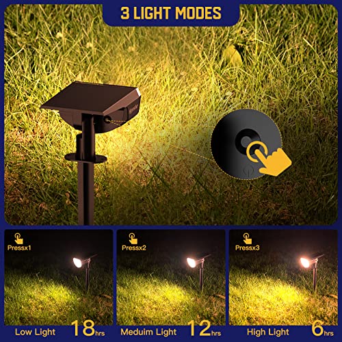 Kyosho Solar Outdoor Lights Waterproof IP67, 38 LEDs Solar Spot Li...