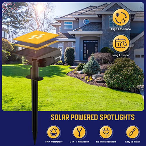Kyosho Solar Outdoor Lights Waterproof IP67, 38 LEDs Solar Spot Li...