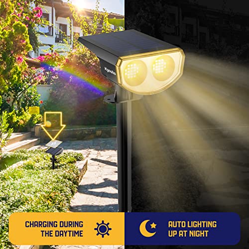 Kyosho Solar Outdoor Lights Waterproof IP67, 38 LEDs Solar Spot Li...