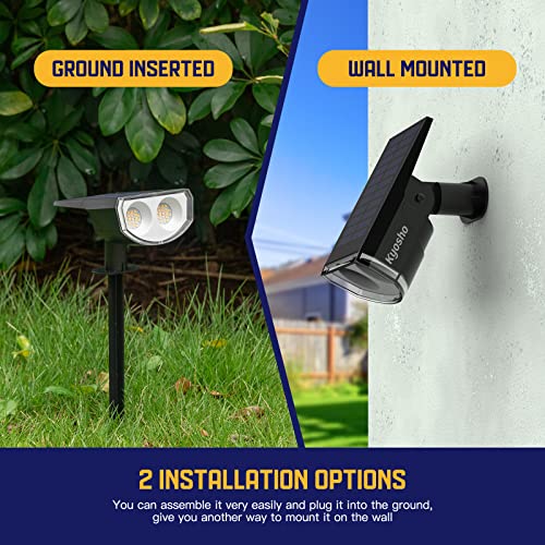Kyosho Solar Outdoor Lights Waterproof IP67, 38 LEDs Solar Spot Li...