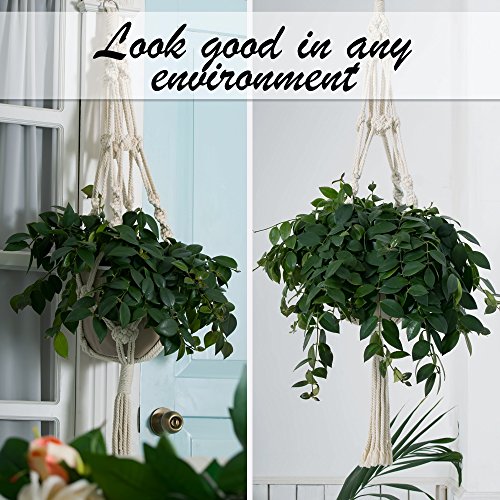 Bulky Plant Hanger Macrame Handmade Indoor Outdoor Decoration Hang...